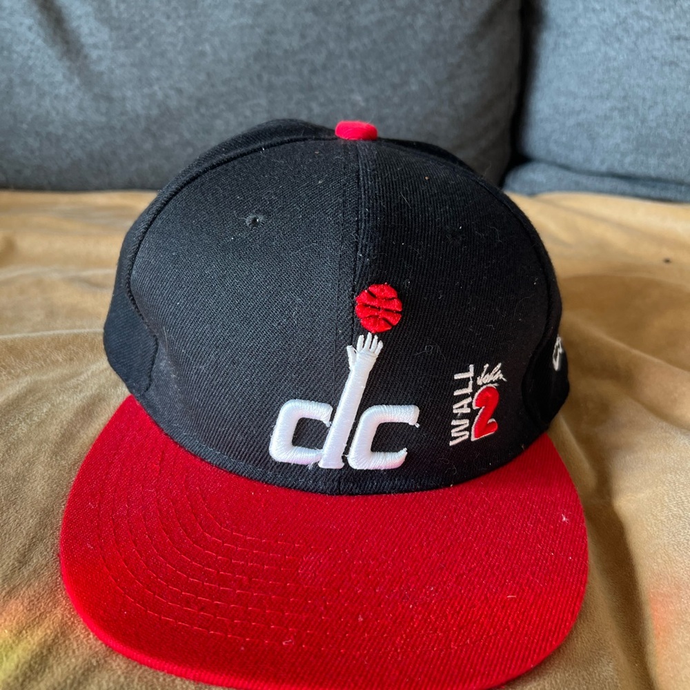 Washington Wizards Red John Wall Black and Red Basketball Cap